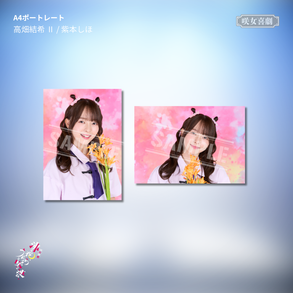『沸く夜、うららと咲き連ね、』A4ポートレート